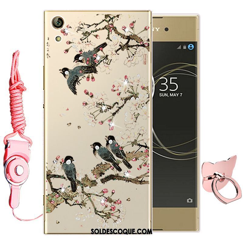 Coque Sony Xperia L1 Silicone Dessin Animé Fluide Doux Rose Téléphone Portable En Vente