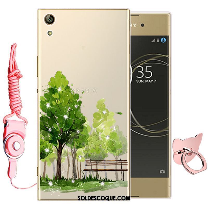 Coque Sony Xperia L1 Silicone Dessin Animé Fluide Doux Rose Téléphone Portable En Vente