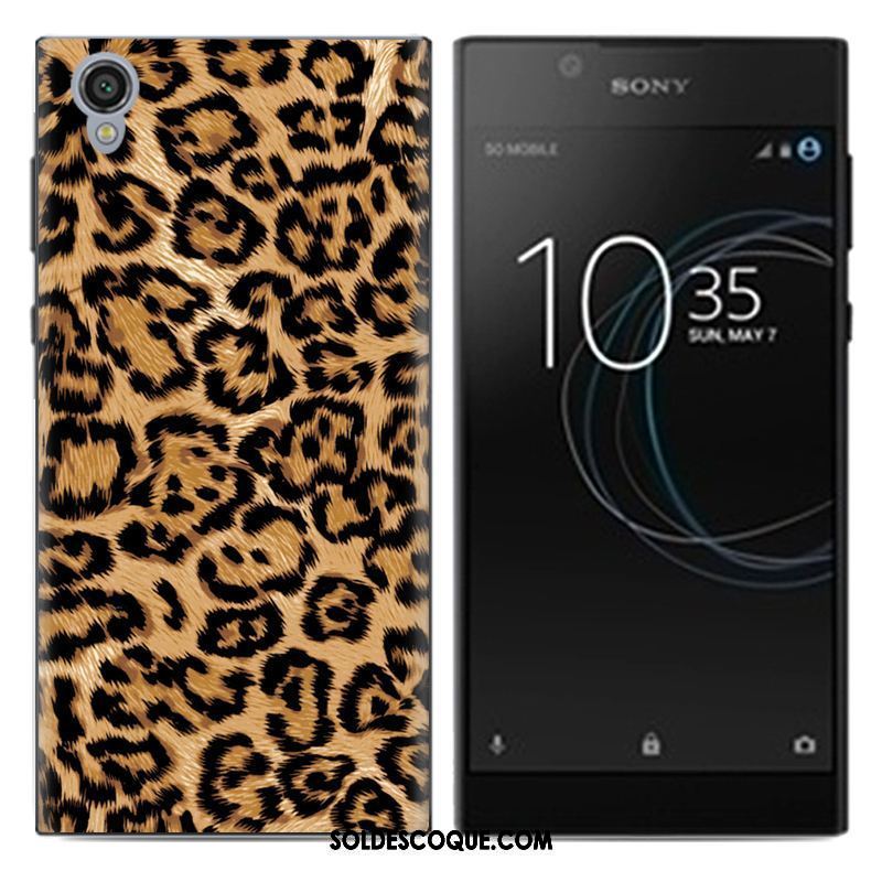 Coque Sony Xperia L1 Tendance Noir Créatif Dessin Animé Téléphone Portable Pas Cher