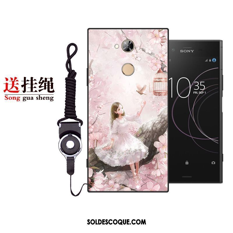 Coque Sony Xperia L2 Dessin Animé Étui Silicone Incassable Blanc Housse Pas Cher