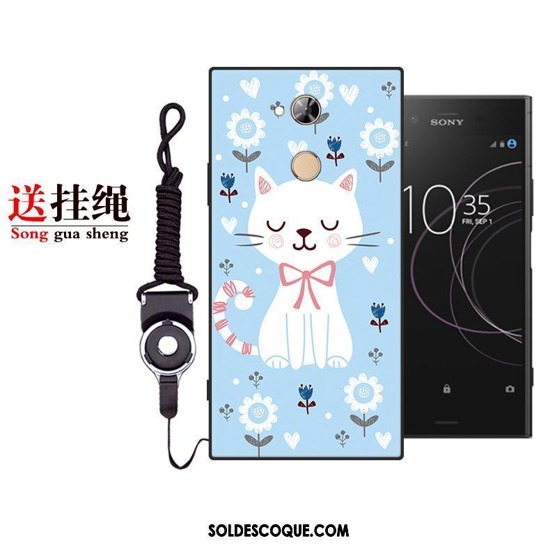 Coque Sony Xperia L2 Dessin Animé Étui Silicone Incassable Blanc Housse Pas Cher