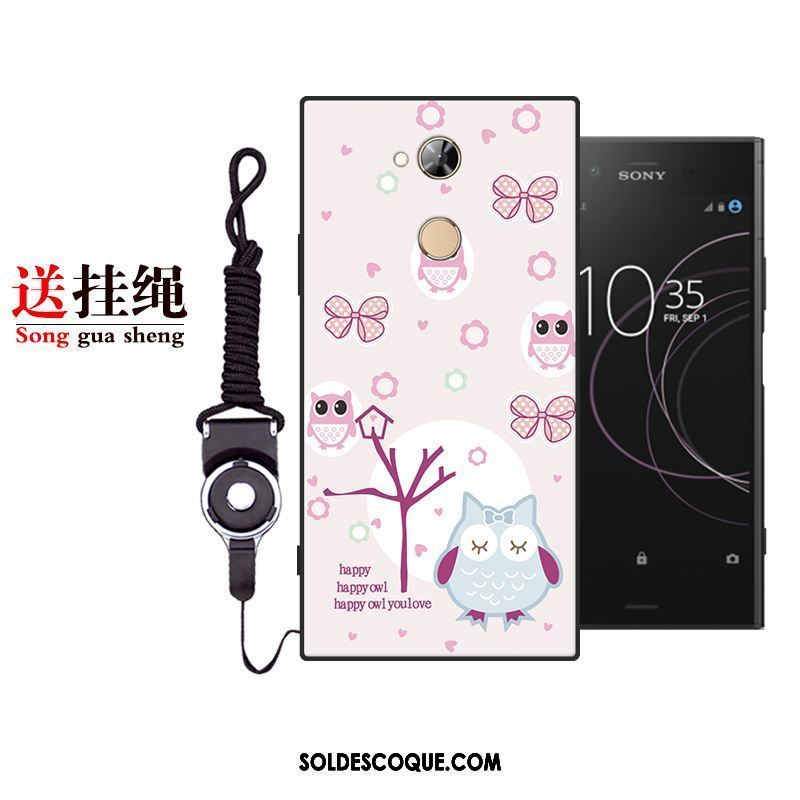 Coque Sony Xperia L2 Dessin Animé Étui Silicone Incassable Blanc Housse Pas Cher