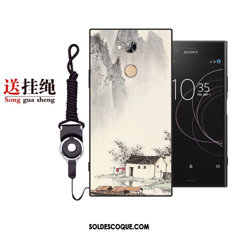 Coque Sony Xperia L2 Dessin Animé Étui Silicone Incassable Blanc Housse Pas Cher