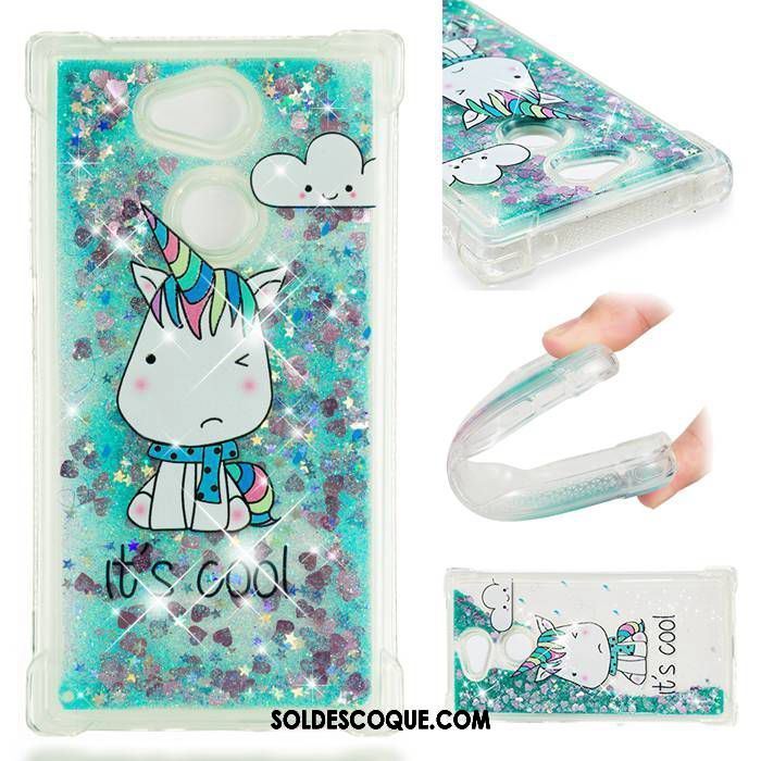 Coque Sony Xperia L2 Protection Incassable Quicksand Étui Bleu Soldes