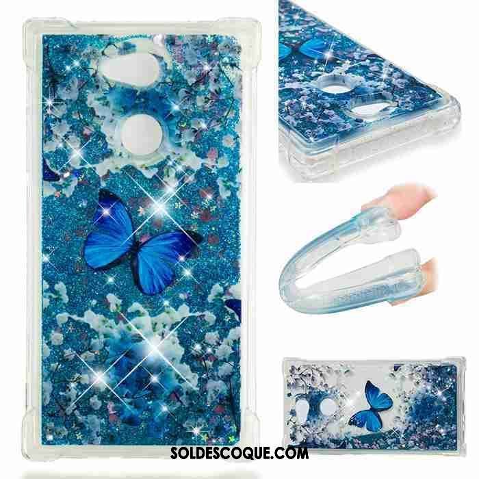 Coque Sony Xperia L2 Protection Incassable Quicksand Étui Bleu Soldes