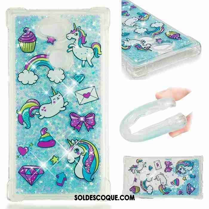 Coque Sony Xperia L2 Protection Incassable Quicksand Étui Bleu Soldes