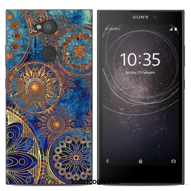 Coque Sony Xperia L2 Protection Nouveau Créatif Fluide Doux Peinture En Ligne