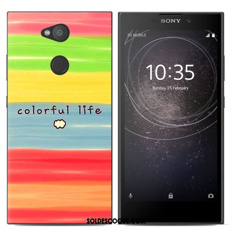 Coque Sony Xperia L2 Protection Nouveau Créatif Fluide Doux Peinture En Ligne