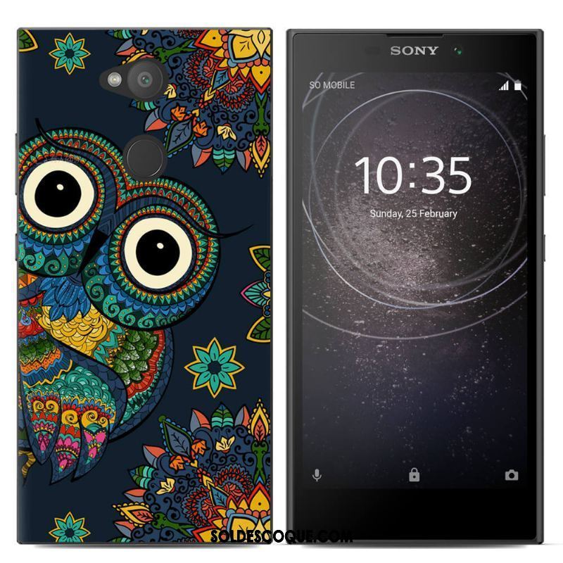 Coque Sony Xperia L2 Protection Nouveau Créatif Fluide Doux Peinture En Ligne