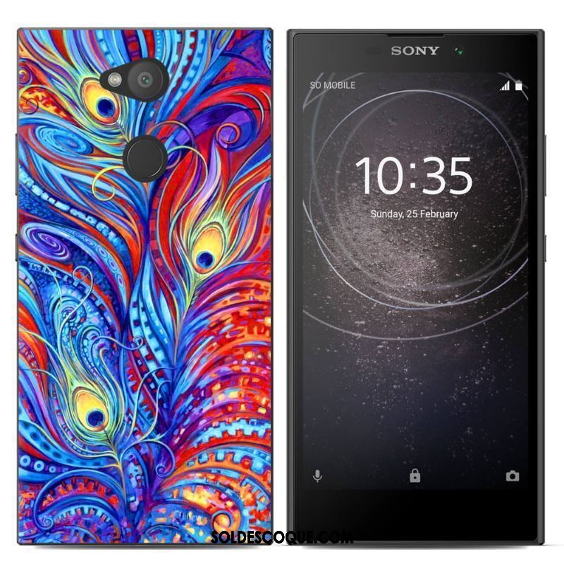 Coque Sony Xperia L2 Protection Nouveau Créatif Fluide Doux Peinture En Ligne