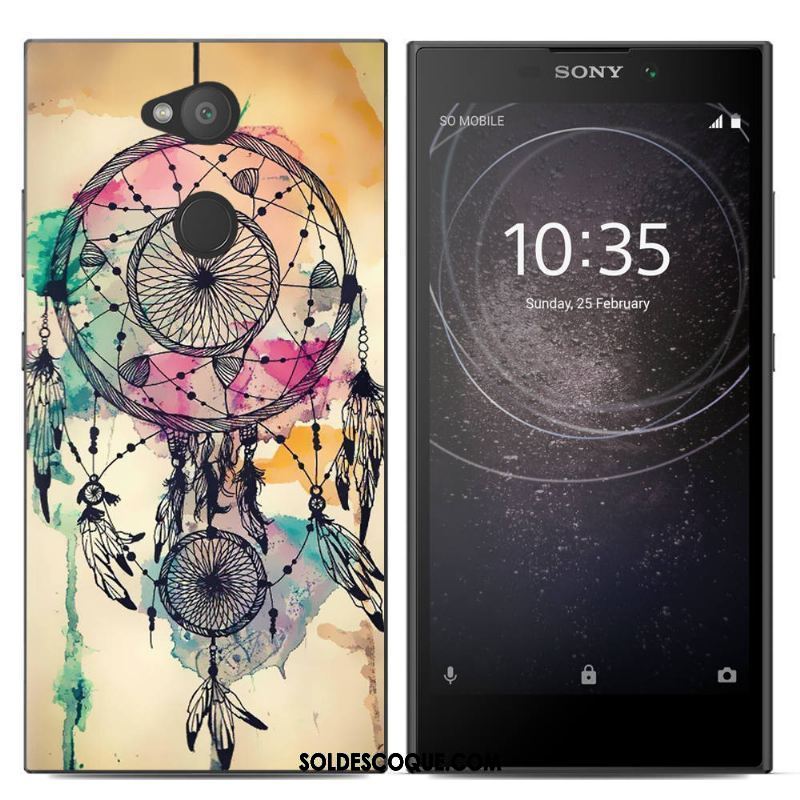 Coque Sony Xperia L2 Protection Nouveau Créatif Fluide Doux Peinture En Ligne