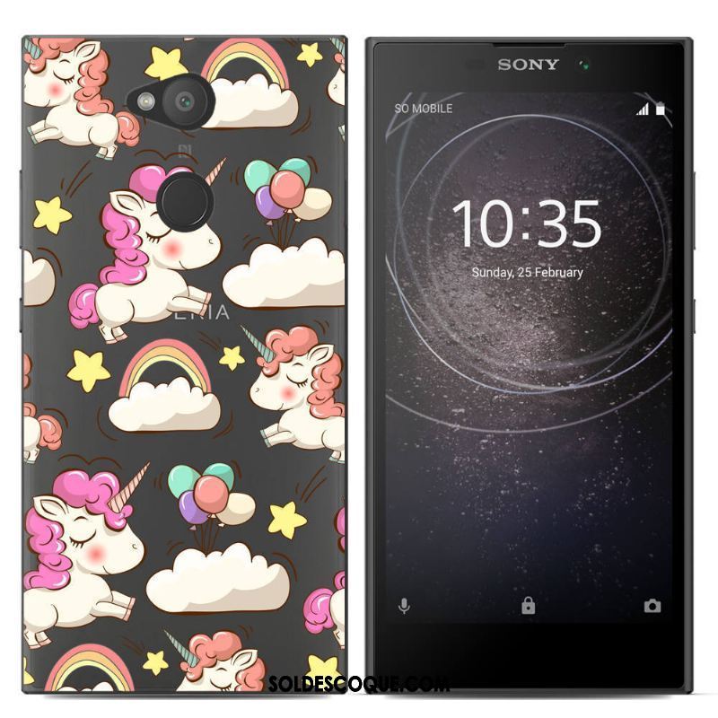 Coque Sony Xperia L2 Protection Nouveau Créatif Fluide Doux Peinture En Ligne