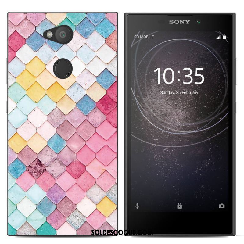 Coque Sony Xperia L2 Protection Nouveau Créatif Fluide Doux Peinture En Ligne