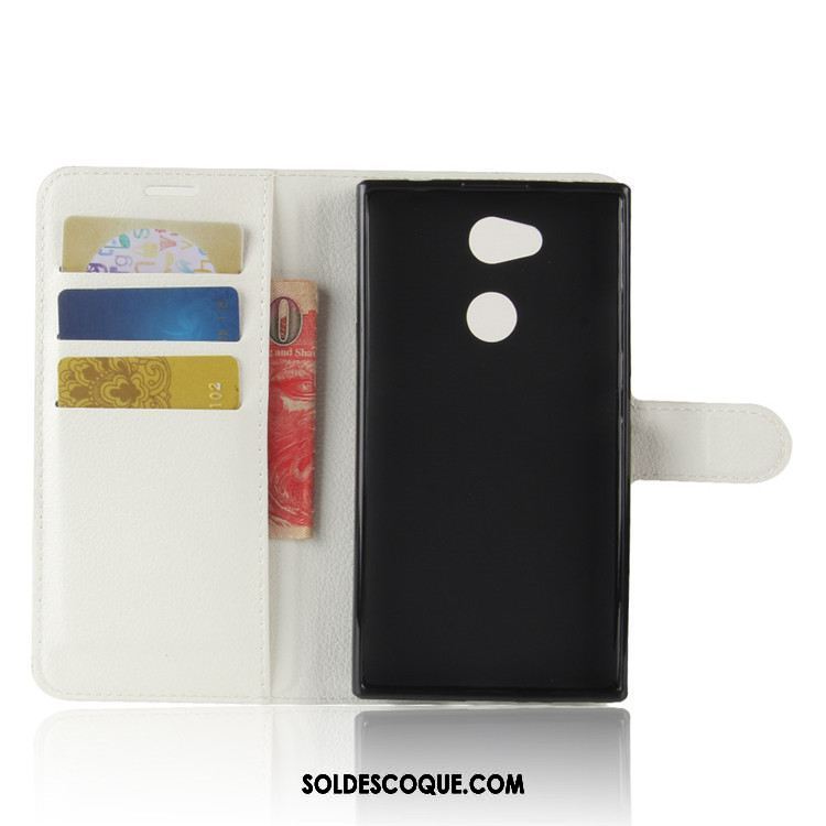 Coque Sony Xperia L2 Protection Étui En Cuir Téléphone Portable Portefeuille Noir France