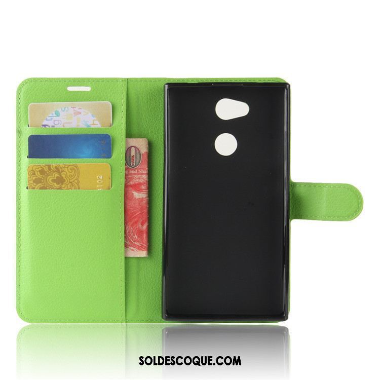 Coque Sony Xperia L2 Protection Étui En Cuir Téléphone Portable Portefeuille Noir France