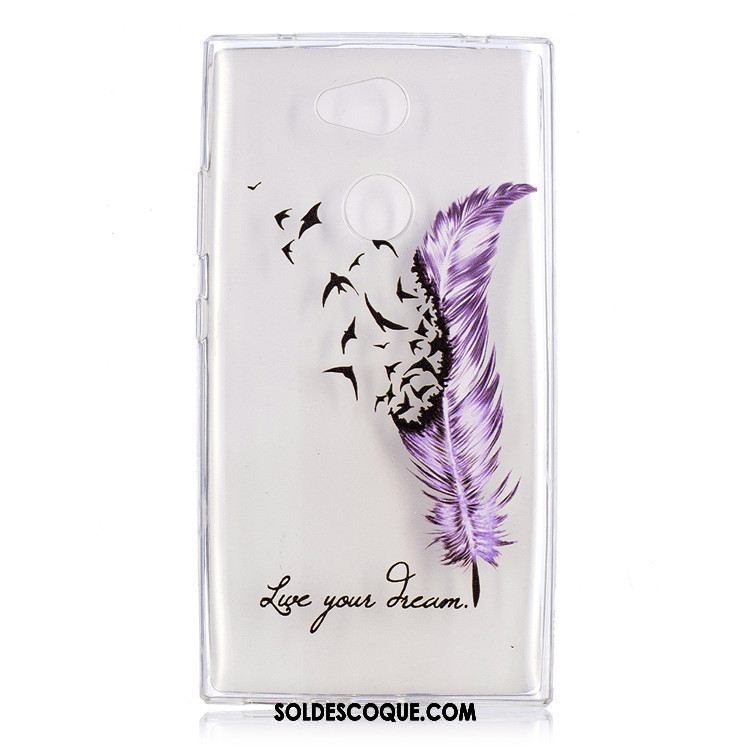 Coque Sony Xperia L2 Très Mince Étui Fluide Doux Peinture Tout Compris Pas Cher