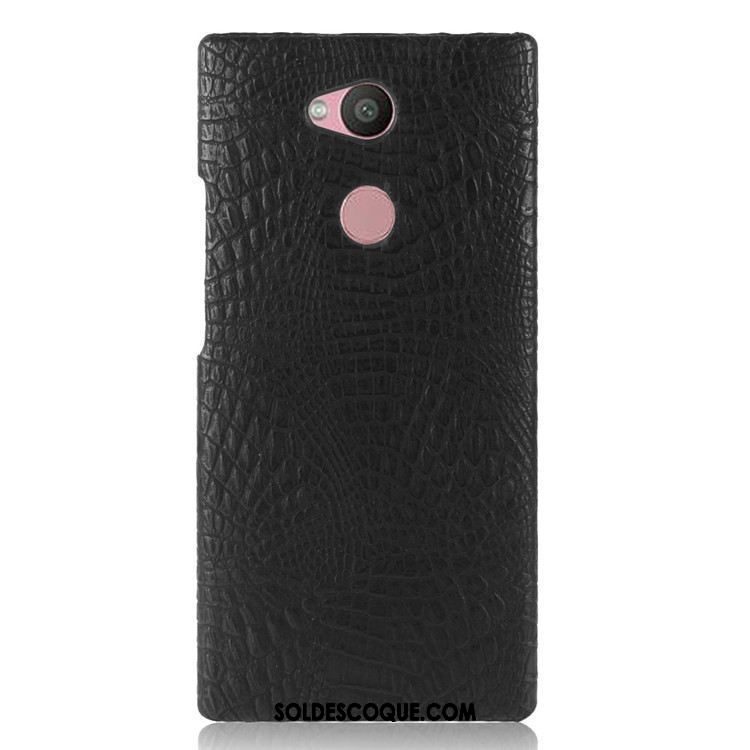 Coque Sony Xperia L2 Vintage Noir Difficile Téléphone Portable Crocodile Modèle En Ligne