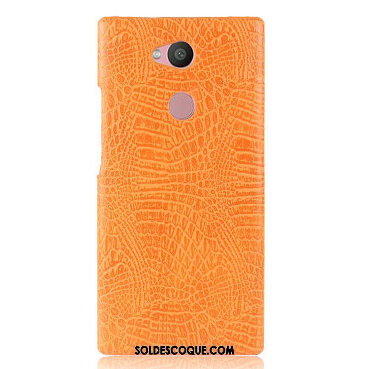 Coque Sony Xperia L2 Vintage Noir Difficile Téléphone Portable Crocodile Modèle En Ligne