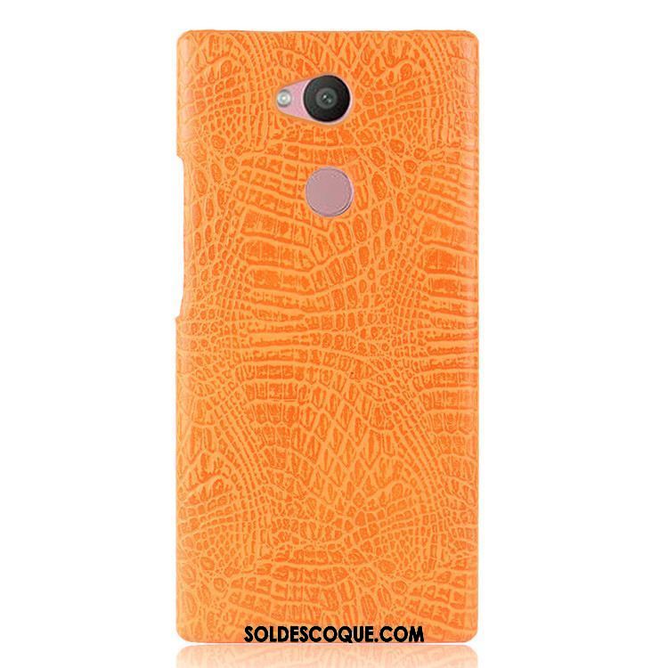 Coque Sony Xperia L2 Vintage Noir Difficile Téléphone Portable Crocodile Modèle En Ligne