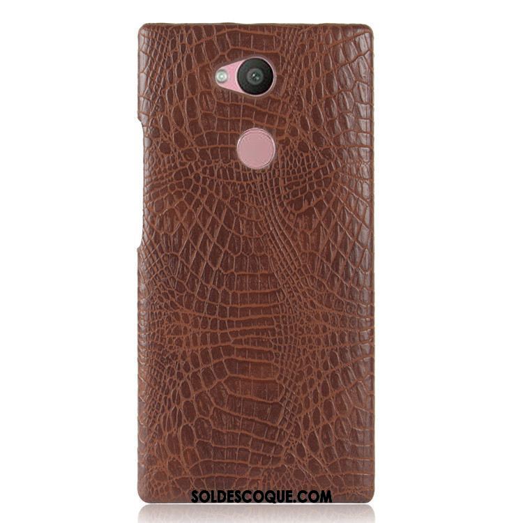 Coque Sony Xperia L2 Vintage Noir Difficile Téléphone Portable Crocodile Modèle En Ligne