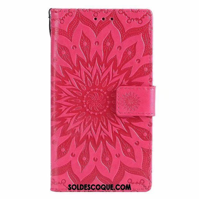 Coque Sony Xperia L2 Étui En Cuir Carte Protection Modèle Fleurie Téléphone Portable France