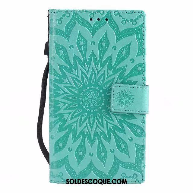 Coque Sony Xperia L2 Étui En Cuir Carte Protection Modèle Fleurie Téléphone Portable France