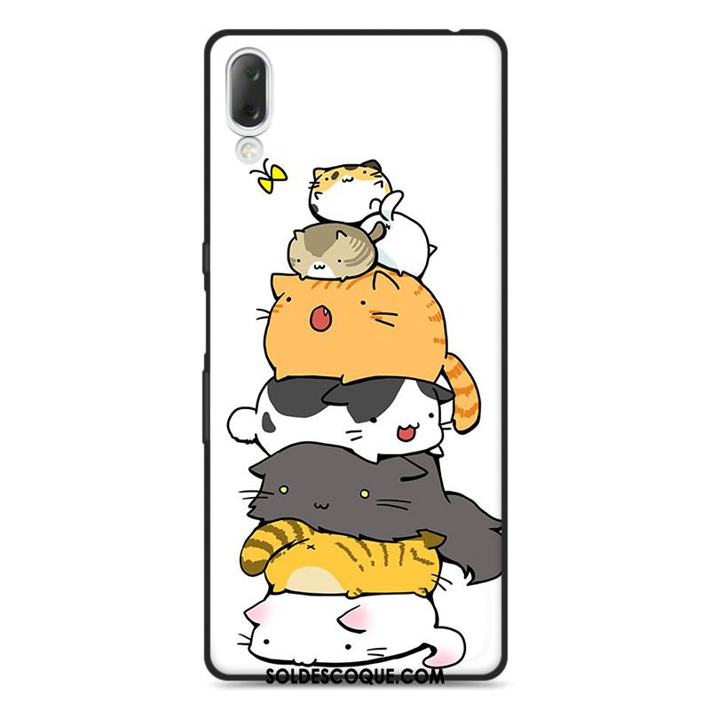 Coque Sony Xperia L3 Fluide Doux Incassable Dessin Animé Téléphone Portable Délavé En Daim En Vente