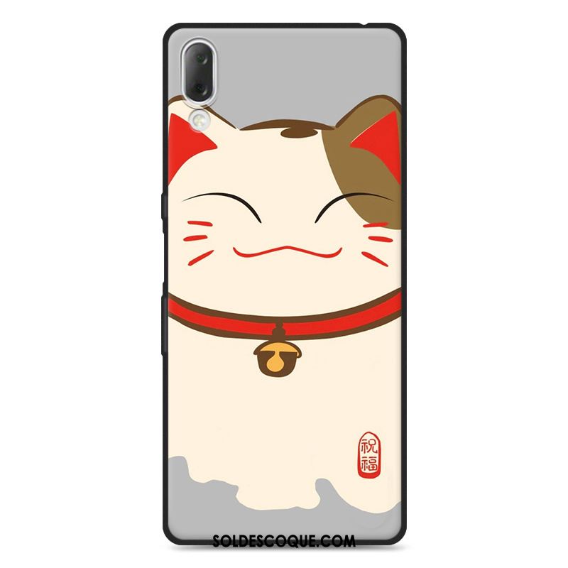 Coque Sony Xperia L3 Fluide Doux Incassable Dessin Animé Téléphone Portable Délavé En Daim En Vente