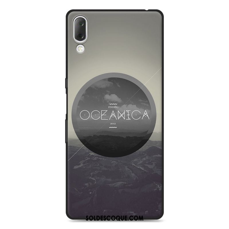 Coque Sony Xperia L3 Fluide Doux Incassable Dessin Animé Téléphone Portable Délavé En Daim En Vente