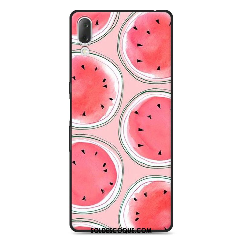 Coque Sony Xperia L3 Fluide Doux Incassable Dessin Animé Téléphone Portable Délavé En Daim En Vente