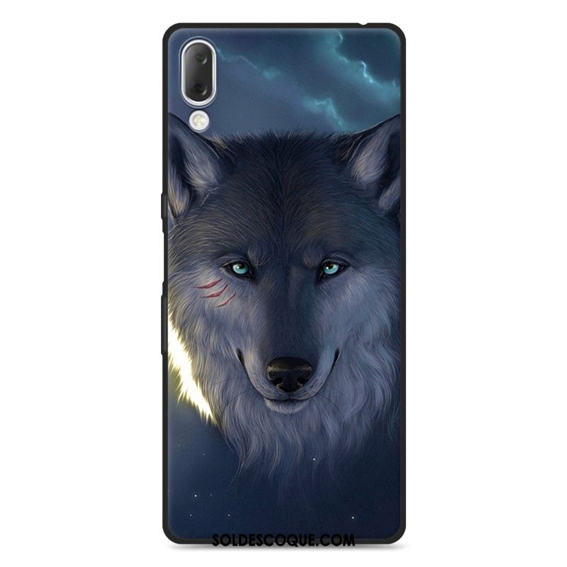 Coque Sony Xperia L3 Fluide Doux Incassable Dessin Animé Téléphone Portable Délavé En Daim En Vente