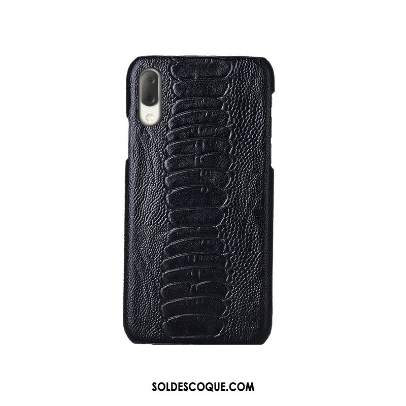 Coque Sony Xperia L3 Incassable Mode Étui Oiseau Cuir Véritable Housse France