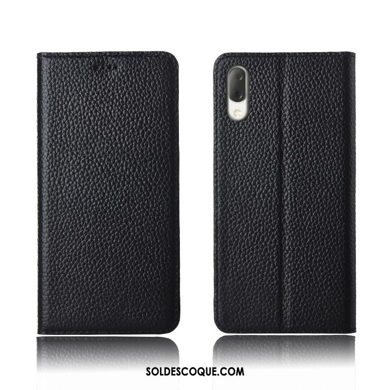 Coque Sony Xperia L3 Incassable Silicone Litchi Téléphone Portable Tout Compris Pas Cher