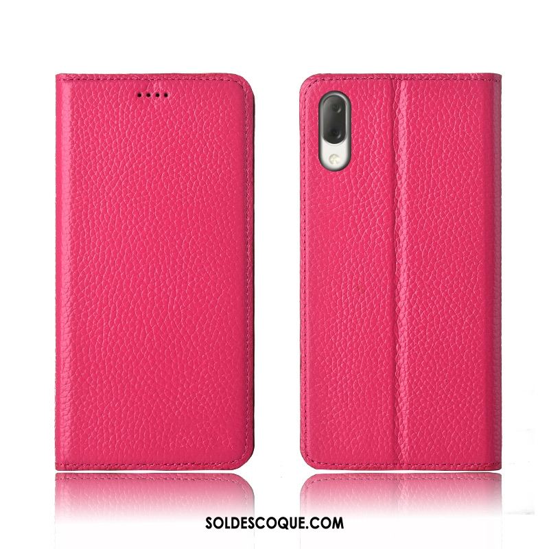 Coque Sony Xperia L3 Incassable Silicone Litchi Téléphone Portable Tout Compris Pas Cher