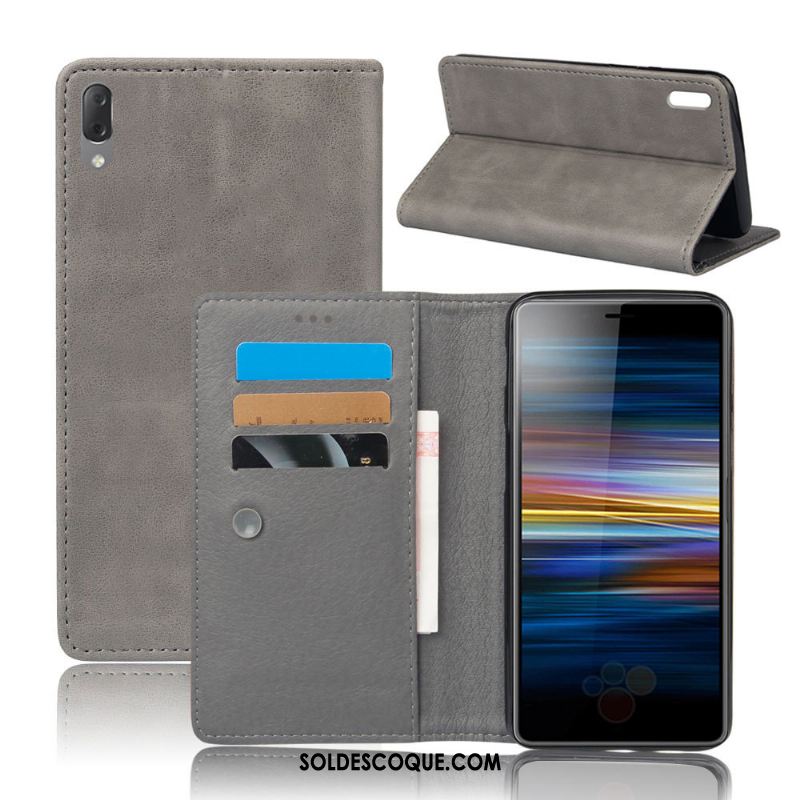 Coque Sony Xperia L3 Protection Qualité Étui Tout Compris Cuir Soldes