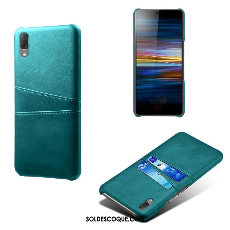 Coque Sony Xperia L3 Protection Vert Téléphone Portable Cuir Étui En Vente