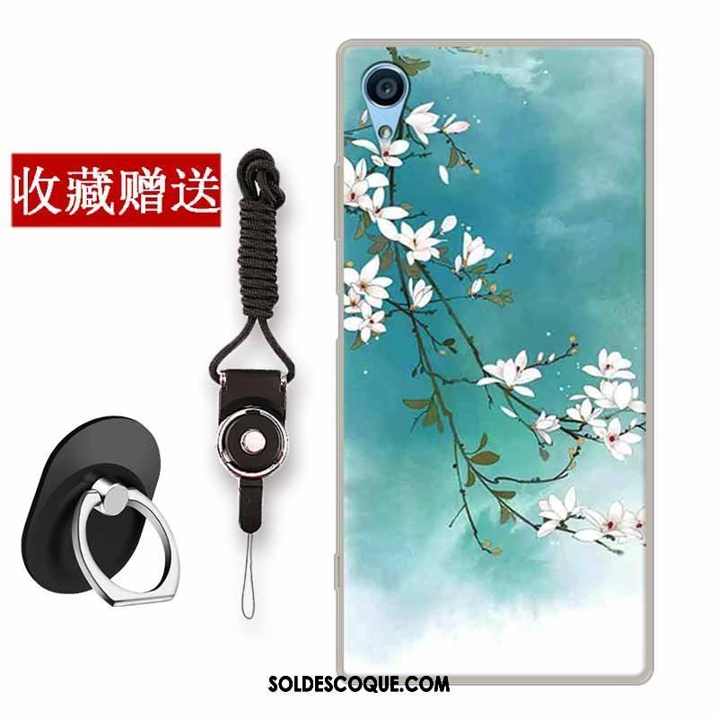 Coque Sony Xperia Xa Art Incassable Bleu Fluide Doux Créatif Pas Cher