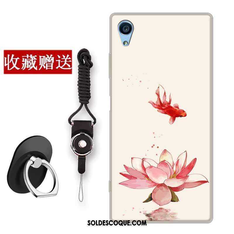 Coque Sony Xperia Xa Art Incassable Bleu Fluide Doux Créatif Pas Cher