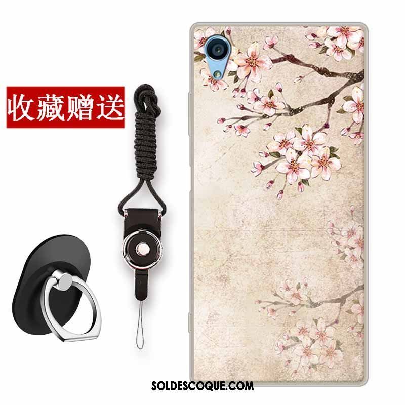 Coque Sony Xperia Xa Art Incassable Bleu Fluide Doux Créatif Pas Cher