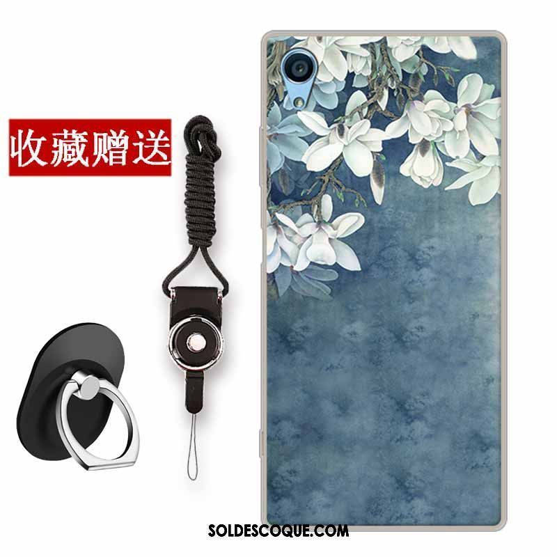 Coque Sony Xperia Xa Art Incassable Bleu Fluide Doux Créatif Pas Cher