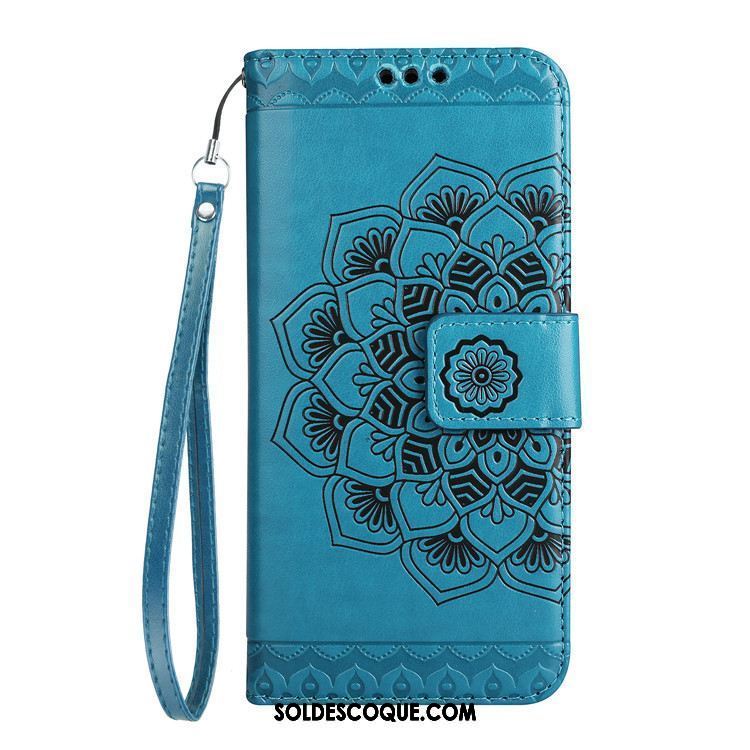 Coque Sony Xperia Xa Bleu Étui Protection Étui En Cuir Téléphone Portable Pas Cher