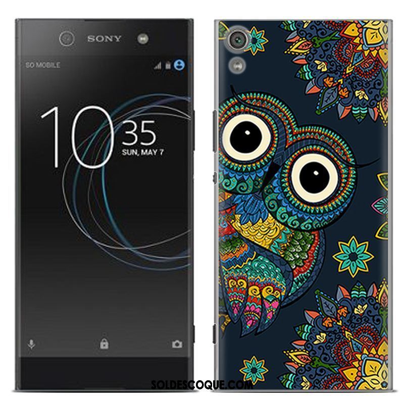 Coque Sony Xperia Xa Créatif Dessin Animé Fluide Doux Gris Peinture Pas Cher