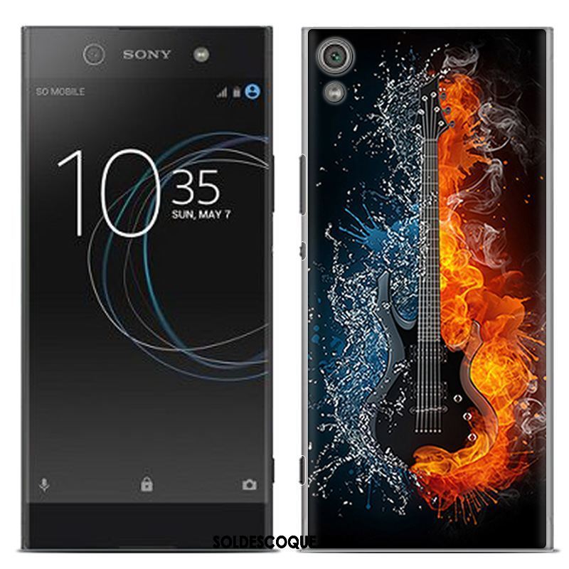 Coque Sony Xperia Xa Créatif Dessin Animé Fluide Doux Gris Peinture Pas Cher