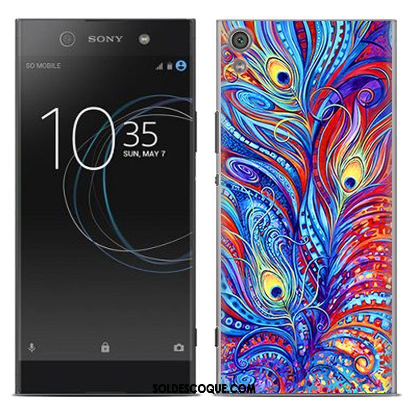 Coque Sony Xperia Xa Créatif Dessin Animé Fluide Doux Gris Peinture Pas Cher