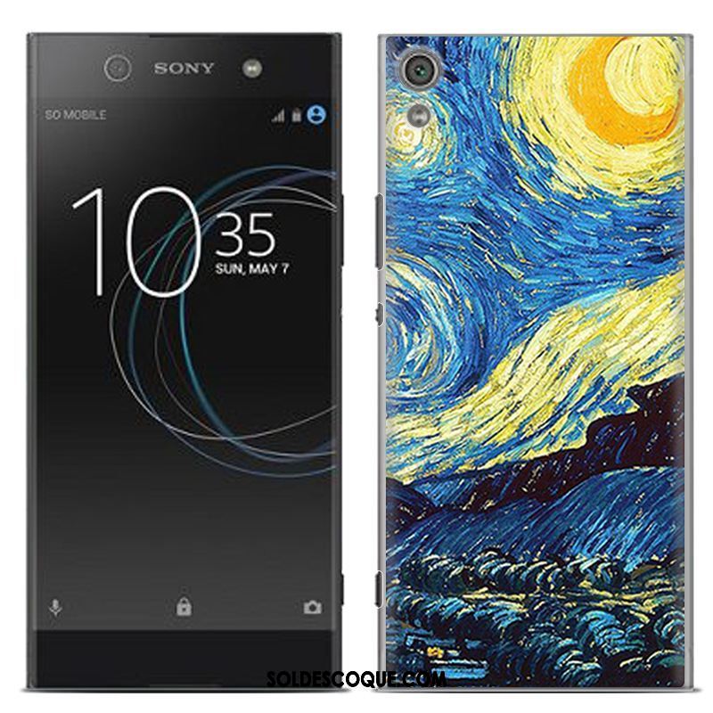 Coque Sony Xperia Xa Créatif Dessin Animé Fluide Doux Gris Peinture Pas Cher