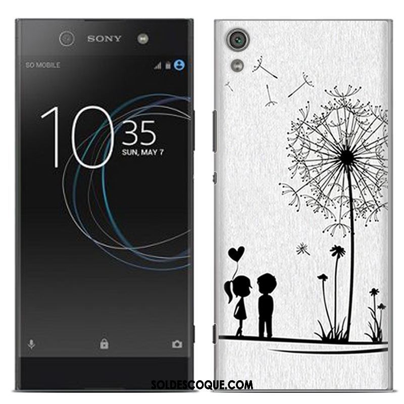 Coque Sony Xperia Xa Créatif Dessin Animé Fluide Doux Gris Peinture Pas Cher