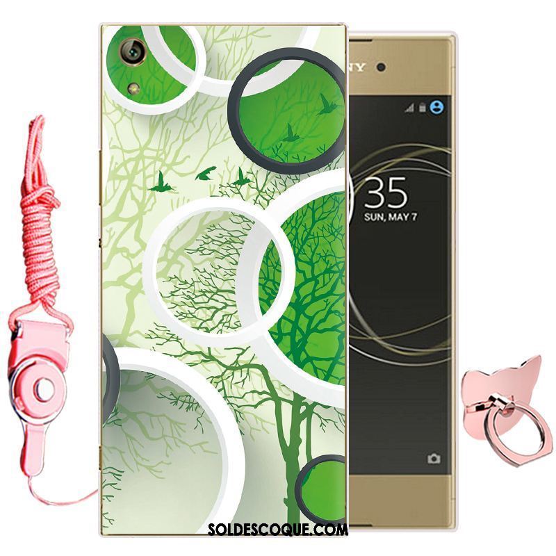 Coque Sony Xperia Xa Fluide Doux Étui Vert Téléphone Portable Dessin Animé Housse Soldes