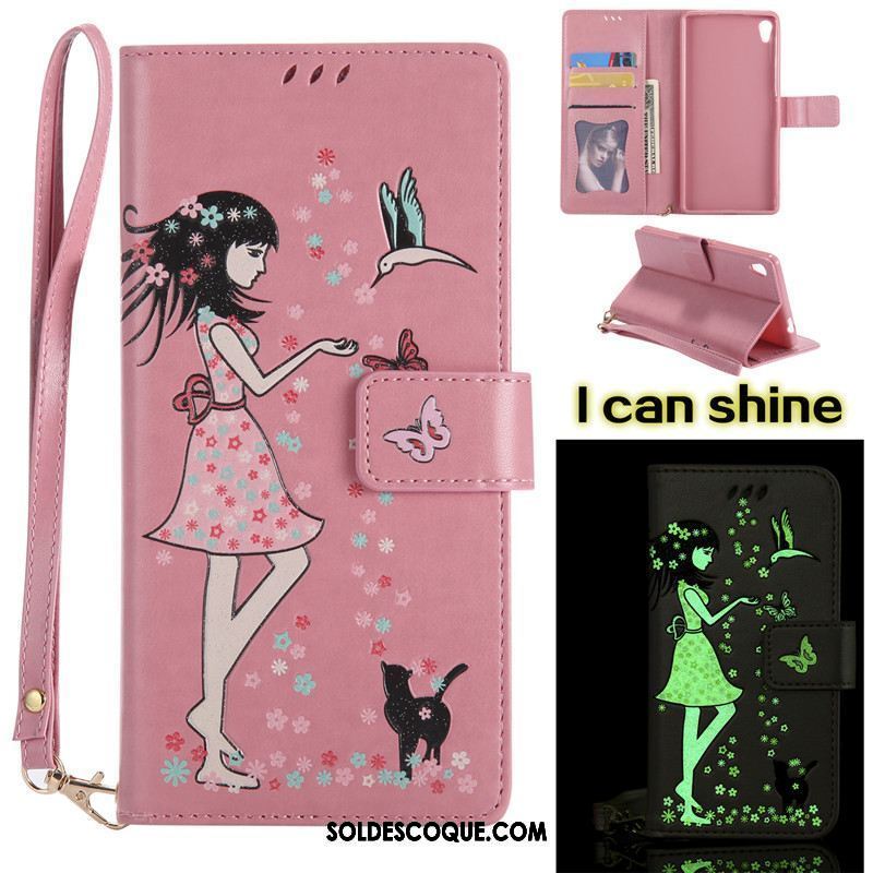 Coque Sony Xperia Xa Téléphone Portable Étui En Cuir Ornements Suspendus Protection Lumineuses Housse France