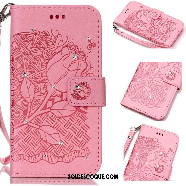 Coque Sony Xperia Xa Étui En Cuir Strass Protection Téléphone Portable Tendance Pas Cher