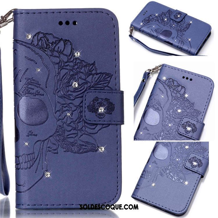 Coque Sony Xperia Xa Étui En Cuir Strass Protection Téléphone Portable Tendance Pas Cher